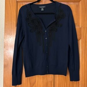 Navy Blue Banana Republic Cardigan